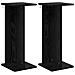 Supporto per piante 2 pcs Rovere Nero 25 x 25,5 x 60,5 cm - Foto miniatura 1