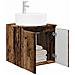 Mobile Lavabo da Parete Legno antico 49,5 x 44,5 x 65 cm - Foto miniatura 2