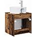 Mobile Lavabo da Parete Legno antico 49,5 x 44,5 x 65 cm - Foto miniatura 4