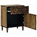 Mobiletto da Letto con cassetto Marrone 50 x 33 x 60 cm - Foto miniatura 2