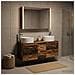 Set di mobili per il bagno 4 pcs Legno antico - Foto miniatura 2