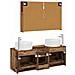 Set di mobili per il bagno 4 pcs Legno antico - Foto miniatura 8