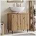 Armadio per Lavabo da Bagno ZWOLLE Rovere Artigianale - Foto miniatura 2