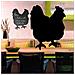 lavagna da parete 'gallina' silhouette securit - Foto miniatura 1