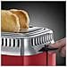 Tostapane Retro Red Ribbon 21680-56 Acciaio inox Cottura Veloce Griglia per scaldare 1300 Watt - Foto miniatura 5