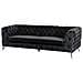 Divano A 3 Posti In Tessuto Nero Sotra - Foto miniatura 8