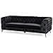 Divano A 3 Posti In Tessuto Nero Sotra - Foto miniatura 12
