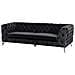 Divano A 3 Posti In Tessuto Nero Sotra - Foto miniatura 19