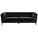 Divano A 3 Posti In Tessuto Nero Sotra - Foto miniatura 21