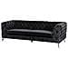 Divano A 3 Posti In Tessuto Nero Sotra - Foto miniatura 3