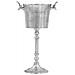 Secchiello Per Champagne Alluminio Massiccio 39x29x71cm Argento - Foto miniatura 1