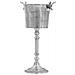 Secchiello Per Champagne Alluminio Massiccio 39x29x71cm Argento - Foto miniatura 4