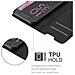 Custodia Compatibile Con Sony Xperia Xa In Nero Carbone - Coperchio Protettiva Con Chiusura Magnetica, Funzione Stand E Tasca Per Le Carte - Foto miniatura 6