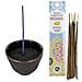 Porta Incenso In Ghisa Zen Nero E Oro + Incenso Indiano Con Patchouli - Foto miniatura 2
