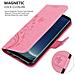 Custodia Compatibile Con Samsung Galaxy S8 Plus In Rosa Fiore - Coperchio Protettivo In Design Floreale Con Chiusura Magnetica, Funzione Stand E Slot Per Carte - Foto miniatura 7