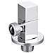 1/2"" X 3/8"" Inch Bsp Angolato Valvola Ceramica Cromato Quadrata Rubinetto Lavabo Connettore - Foto miniatura 1