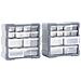 Mobili Contenitori Con 12 Cassetti 2 Pz 26,5x16x26 Cm - Foto miniatura 6