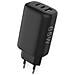 Caricabatterie Gan Usb-a E 2 Porte Usb-c Power Delivery 65w Ricarica Rapida Nero - Foto miniatura 1