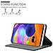 Custodia Compatibile Con Samsung Galaxy A31 In Grigio Nero - Coperchio Protettiva Con Chiusura Magnetica, Funzione Stand E Tasca Per Le Carte - Foto miniatura 2