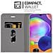 Custodia Compatibile Con Samsung Galaxy A31 In Grigio Nero - Coperchio Protettiva Con Chiusura Magnetica, Funzione Stand E Tasca Per Le Carte - Foto miniatura 3