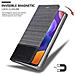 Custodia Compatibile Con Samsung Galaxy A31 In Grigio Nero - Coperchio Protettiva Con Chiusura Magnetica, Funzione Stand E Tasca Per Le Carte - Foto miniatura 6