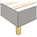 Giroletto senza Materasso Grigio Chiaro 80x200 cm Tessuto - Foto miniatura 4