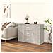 Credenza Grigio Cemento 91x29,5x65 Cm In Legno Multistrato - Foto miniatura 1