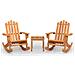 Set Salotto Da Giardino Adirondack 3pz Legno Massello Di Acacia - Foto miniatura 2