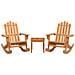Set Salotto Da Giardino Adirondack 3pz Legno Massello Di Acacia - Foto miniatura 3