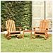 Set Salotto Da Giardino Adirondack 3pz Legno Massello Di Acacia - Foto miniatura 1