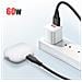 Cavo Usb-c Compatibile Smartphone E Tablet 60 W 3 A Silicone 1.5m, Nero - Foto miniatura 2