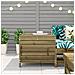 Poggiapiedi da Giardino 62x63,5x53,5cm Legno Impregnato di Pino - Foto miniatura 3