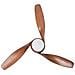 Ventilatore Da Soffitto Con Luce Marrone Paria - Foto miniatura 5