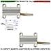 Contatto Magnetico A Mattoncino Da Esterno 2 Pezzi Per Allarme Porte Infissi Contatto Reed Nc Sottovuoto Sensibilità M - Foto miniatura 1