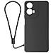 Cover Per Motorola Moto G24 E G04 Silicone Soft-touch Con Cordino - Foto miniatura 1