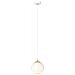 Lampada A Sospensione Royal - Bianco, Oro - Acciaio Verniciato A Polvere, Vetro - 14x100x14 Cm - Foto miniatura 2