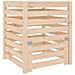 Compostiera 63,5x63,5x77,5 Cm In Legno Massello Di Pino - Foto miniatura 2