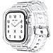 Cinturino Sportivo In Silicone Per Apple Watch Series 9/10, 46mm, Nero Trasparente Transparent - Foto miniatura 1