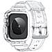 Cinturino Sportivo In Silicone Per Apple Watch Series 9/10, 46mm, Nero Trasparente Transparent - Foto miniatura 2