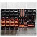 BLACK+DECKER Porta Attrezzi a Parete 43 Pz Organizer in Plastica Muro 98x23x43cm - Foto miniatura 3