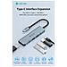 HUB 5 in 1 serie Leopard C a USB*2+C+PD 100W+HDMI 4K - Foto miniatura 1