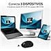 RATON OPTICO DUAL COMFORT ERGO DUAL BATERIA NEGRO mouse Universale Mano destra Bluetooth + USB Type-A Ottico 2400 DPI - Foto miniatura 3