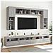 Mobile TV a Parete con Luci LED Grigio Sonoma 60x30x40 cm - Foto miniatura 8