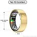 Smart Ring R1000 – Monitor Del Sonno, Bluetooth 5.0, Monitor Dell'ossigeno Nel Sangue Gold 10 - Foto miniatura 1