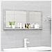 Lusso Casadino -  Specchio Da Bagno Grigio Cemento 90x10,5x37cm Legno Multistrato - Foto miniatura 7