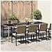 Tavolo da Pranzo da Giardino Beige 250x100x75 cm Polyrattan - Foto miniatura 2