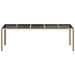 Tavolo da Pranzo da Giardino Beige 250x100x75 cm Polyrattan - Foto miniatura 3