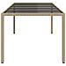 Tavolo da Pranzo da Giardino Beige 250x100x75 cm Polyrattan - Foto miniatura 4