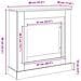 Cornice per Camino Rovere Fumo 90x30x90 cm in Truciolato - Foto miniatura 9
