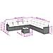 Set Divano Giardino 10 pz con Cuscini Grigio Chiaro Polyrattan - Foto miniatura 3
